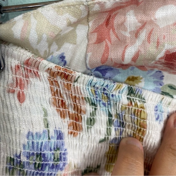 Zimmermann Bowie Strapless Floral‎ Print Linen Jumpsuit Sz 4?? - Picture 7 of 15